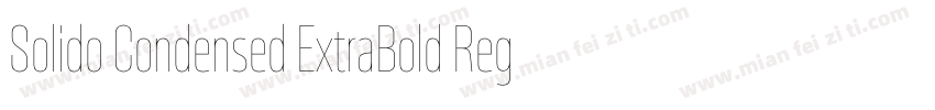 Solido Condensed ExtraBold Regular字体转换